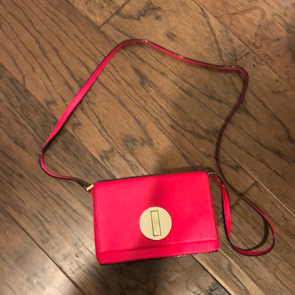 Bright pink Kate Spade purse